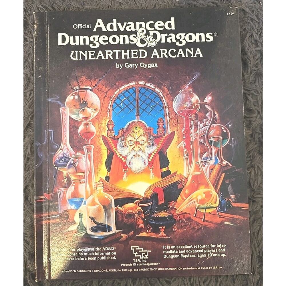50033 AD&D Advanced Dungeons & Dragons UNEARTHED ARCANA 1985 TSR D&D Hard Cover